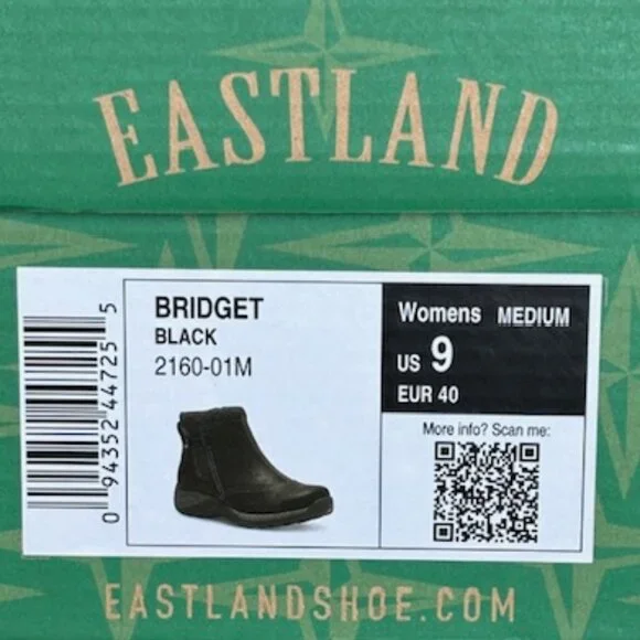 EASTLAND WOMENS BRIDGET BOOTIE BLACK SIZE 9 NWT - Picture 2 of 11